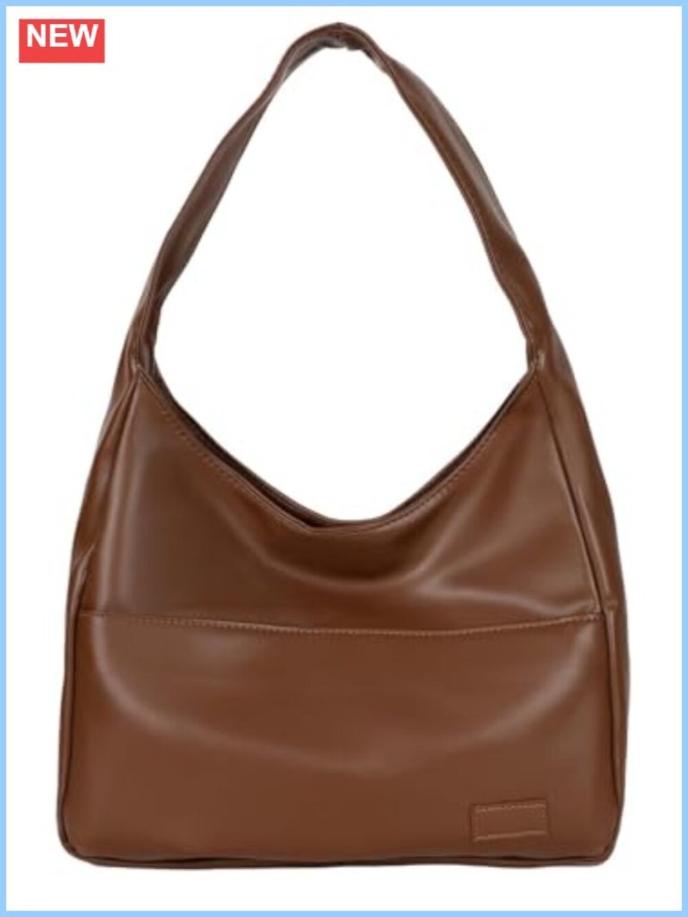Vegan Leather Quilted Tote Bag Large Soft Shoulder Bag